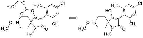 Metabolisierung von Spiropidion zum Spiropidion-Enol