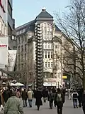 Aluminiumstele "Leuchtfinger" von Hermann Goepfert (1969 aufgestellt, nach 2003 entfernt)