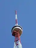 Spitze des Blosenbergturms mit Dachkapazität