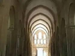 Spitztonne in der Klosterkirche von Fontenay, 12.&nbsp;Jh.