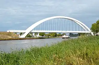 Eisenbahnbrücke bei Zuidhorn (Bahnstrecke Leeuwarden–Groningen)