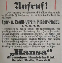 Reinheimer Neueste Nachrichten, 30. Dezember 1911