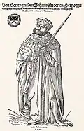 Herzog Johann Friedrich von Sachsen als Kurfürst