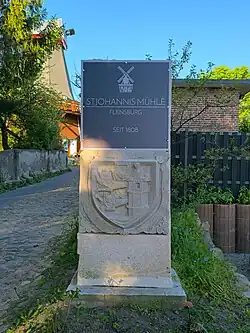 Stele St.-Johannis-Mühle
