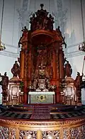 Altar und Kommunionbank um 1717