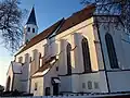 Strebepfeiler an Langhaus und Chor