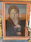 Trauernde Muttergottes aus der Predella des Altars