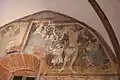 Chor Südwand, Fresko mit hl. Barbara und hl.&nbsp;Sebastian