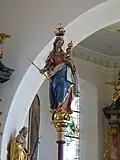 Prozessionsstange mit Muttergottes, 18. Jahrhundert
