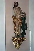 Figur des leidenden Christus an der Geißelsäule