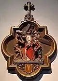 Station 5 (Simon von Cyrene hilft Jesus das Kreuz tragen)