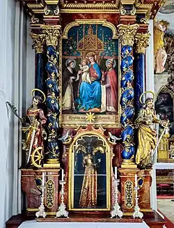Linker Seitenaltar, Retabel
