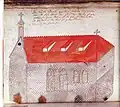 Bild der Veitskapelle in der Chronik von Dominikus Debler