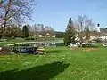 Teichanlage hinter dem ehemaligen Schloss St. Veit