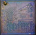 Seitenportal von Willi Hahn, Detail