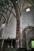 Chorbogen St. Martin zu Memmingen mit törichten Jungfrauen