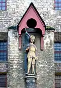 Statue des heiligen Viktor an der Rückseite des Doms