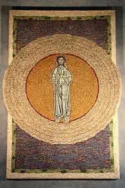 Altarbildmosaik des Ludwig Baur von 1965