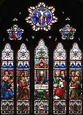 Ostfenster St. Michael mit Darstellung des letzten Abendmahls