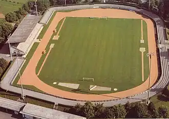 Das Stadio Comunale aus der Luft (1985)