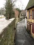 Rest der Stadtmauer an der Weser