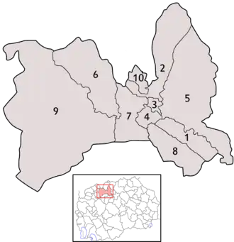 Die 10 Stadtbezirke