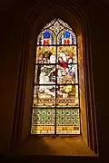 Glasmalerei aus dem Chor