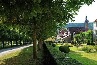 Der Stadtpark von Weikersheim