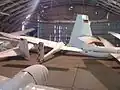 Innenansicht der Stahl-Lamellenhalle am Rande des Flugplatzes Dessau