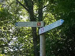Wegweiser der Stahlberg-Schleife