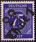 MiNr. I v, 75 Pfg. Postamt 29