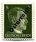 Nur Schriftzug „Österreich“ (Gültig­keits­dauer: 2. Mai bis 27. Juni 1945)