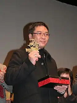 Bei einer Preisverleihung, 2008