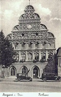 Westfassade um 1930