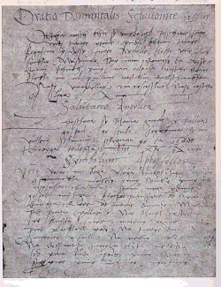 Handschrift von Castelmonte