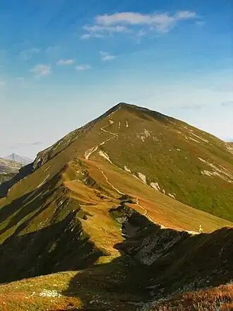 Blick vom Kończysty Wierch