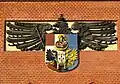 Das alte Wappen am Roten Chemiegebäude