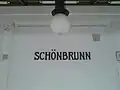 …&nbsp;erhalten gebliebenes historisches Design der Stadtbahn in der Station Schönbrunn und&nbsp;…