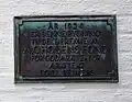 Houens fonds Bronzeplakette für Egill Reimers am Statsarkivet, Årstadvegen 22, Bergen