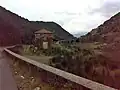 Station Lauria mit dem Viadukt im Hintergrund im Jahr 2014, Drehort des Films Basilicata coast to coast