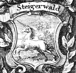 Ritterkanton Steigerwald Radierung von 1721