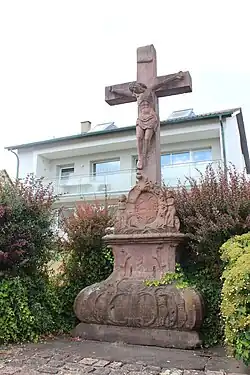 Wegkreuz in der Ortsmitte Steineggs, entstanden 1778[62]