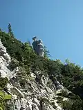 Die Steinerne Agnes, Position am Hang