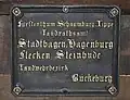Historisches Ortsschild um 1800