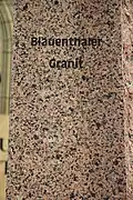 Blauenthaler Granit auf der Leipziger Fachmesse „Denkmal“ (2014)