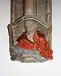 Steinrelief des Johann Hardenrath mit nachgebildetem Kopf