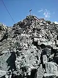 Ehemaliger Steigweg zum Gipfel