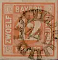 Bayerischer geschlossener Mühlradstempel Nr. 441