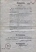 Sterbeurkunde vom 11. Sep. 1937