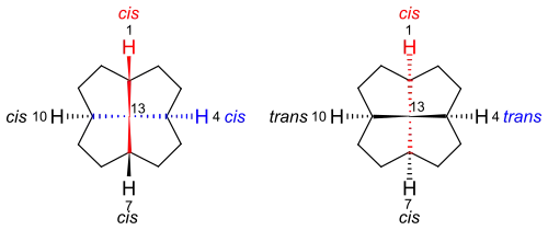 Nomenklatur der Stereochemie bei Fenestranen
